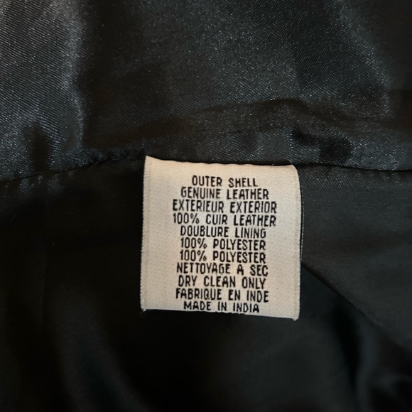 Originaux Par Pablo Genuine Leather and Knit Jacket | Size: M | Black - Picture 5 of 5